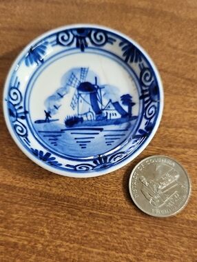 Delfts Hand-Painted Blue Small Ring Holder